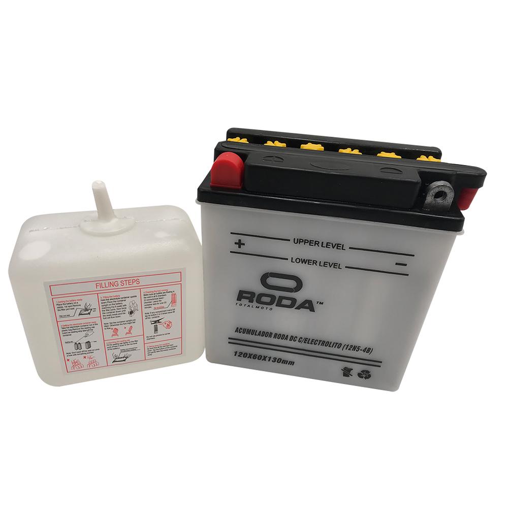 Acumulador Dc Con Electrolito (12n5-4b) Roda 12v 5a