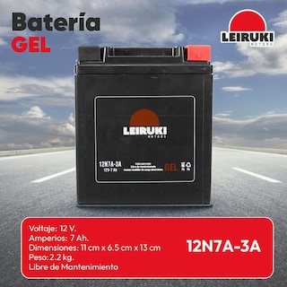 Foto 2 | Bateria Gel Moto 12n7a-3a Ex200 Rt200 Dm200 Ft250 Leiruki