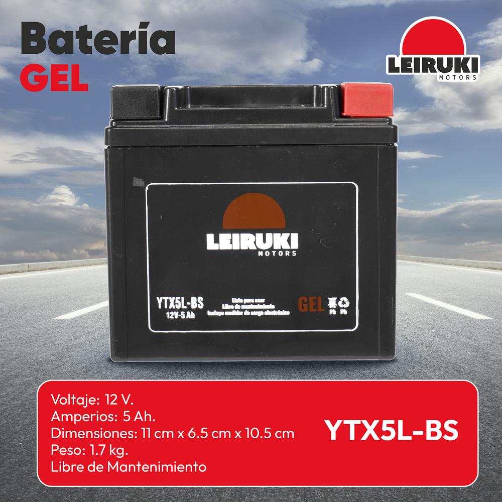 Foto 3 pulgar | Bateria Gel Moto Ytx5l-bs Fz2.0 Xr150 Cb160 Ns160 Leiruki