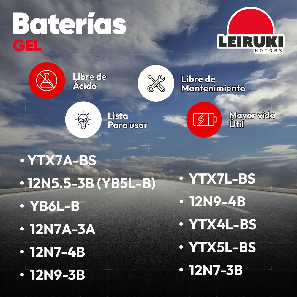 Foto 5 pulgar | Bateria Gel Moto Ytx5l-bs Fz2.0 Xr150 Cb160 Ns160 Leiruki