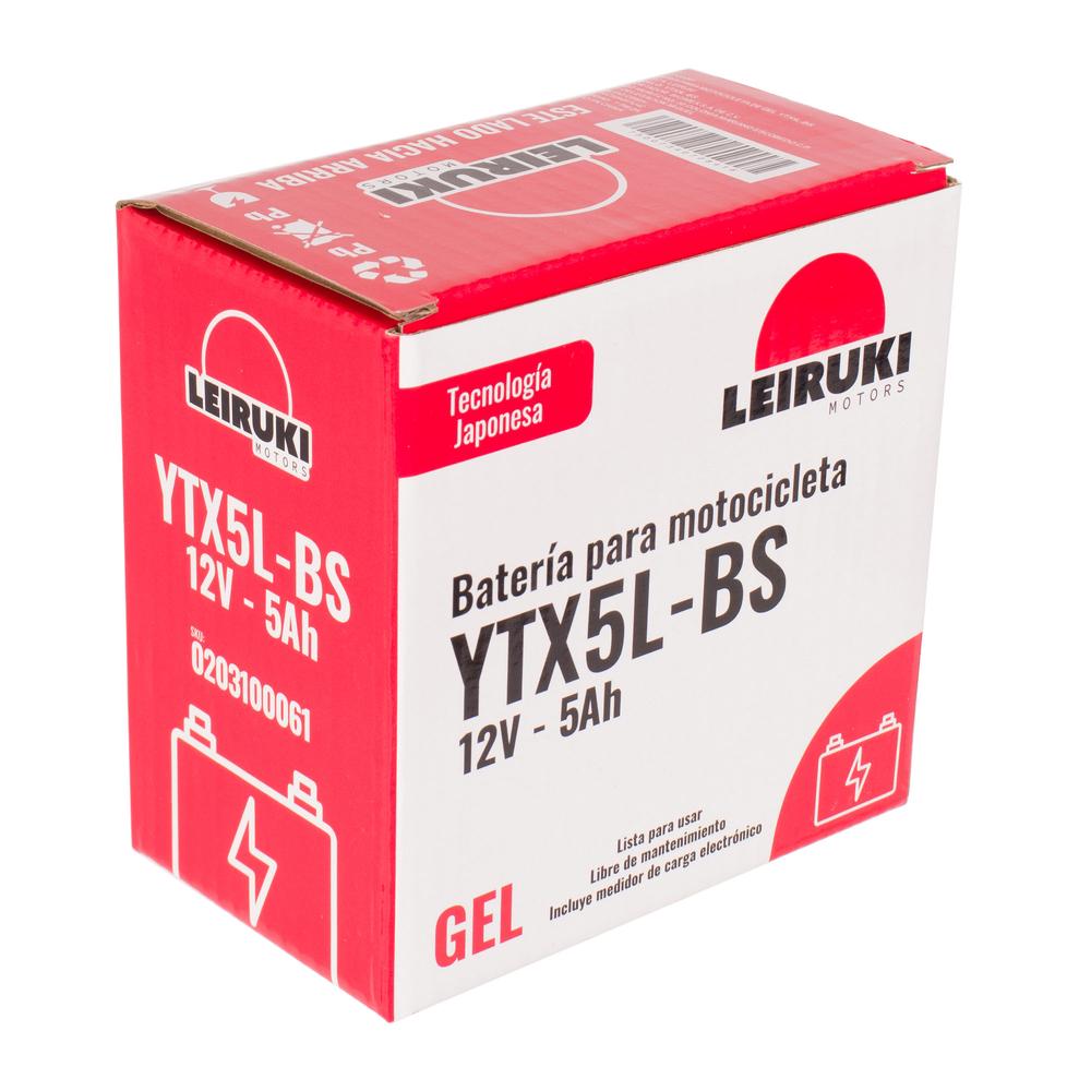 Foto 7 pulgar | Bateria Gel Moto Ytx5l-bs Fz2.0 Xr150 Cb160 Ns160 Leiruki