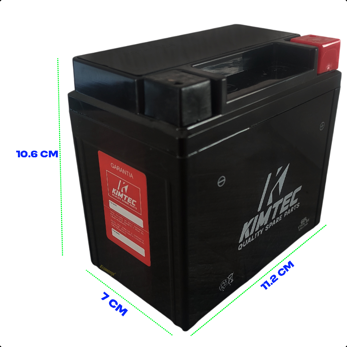 Foto 3 pulgar | Bateria Para Motocicleta Windsor Kimtec Yt5xl-bs Color Negro