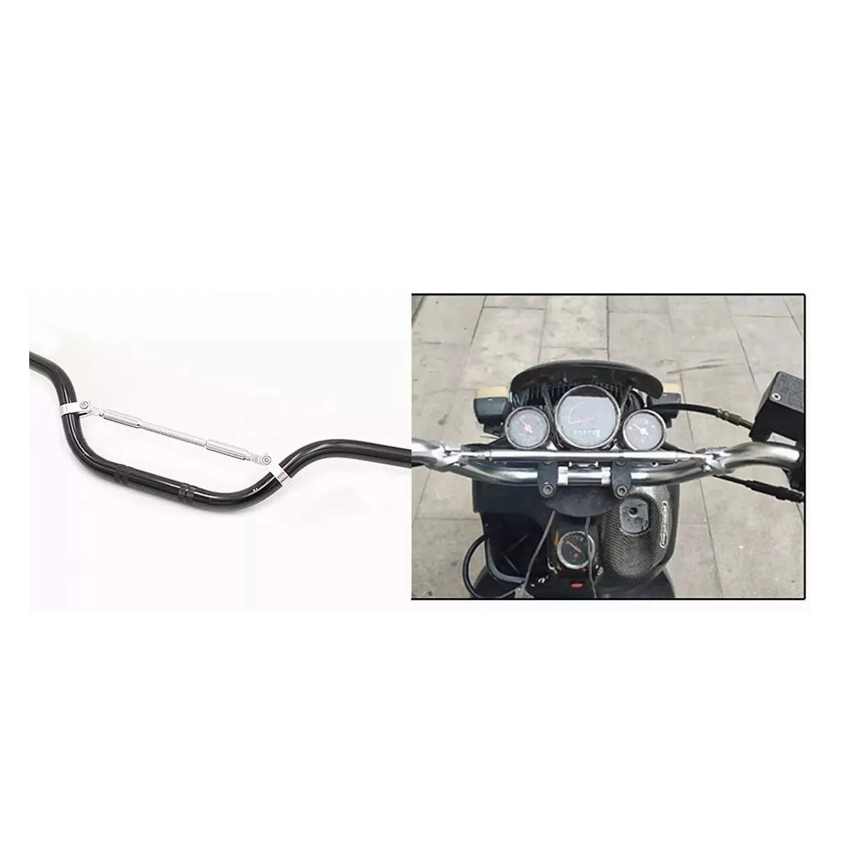 Foto 3 pulgar | Manubrio Universal Aluminio Moto Cross Eo Safe Imports Esi-10733 Negro