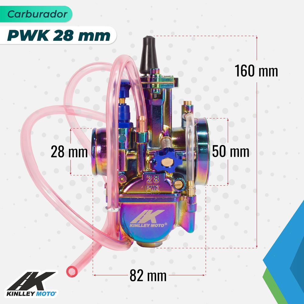 Foto 3 pulgar | Carburador Racing Pwk 28mm Moto Universal 150cc Alta Calidad