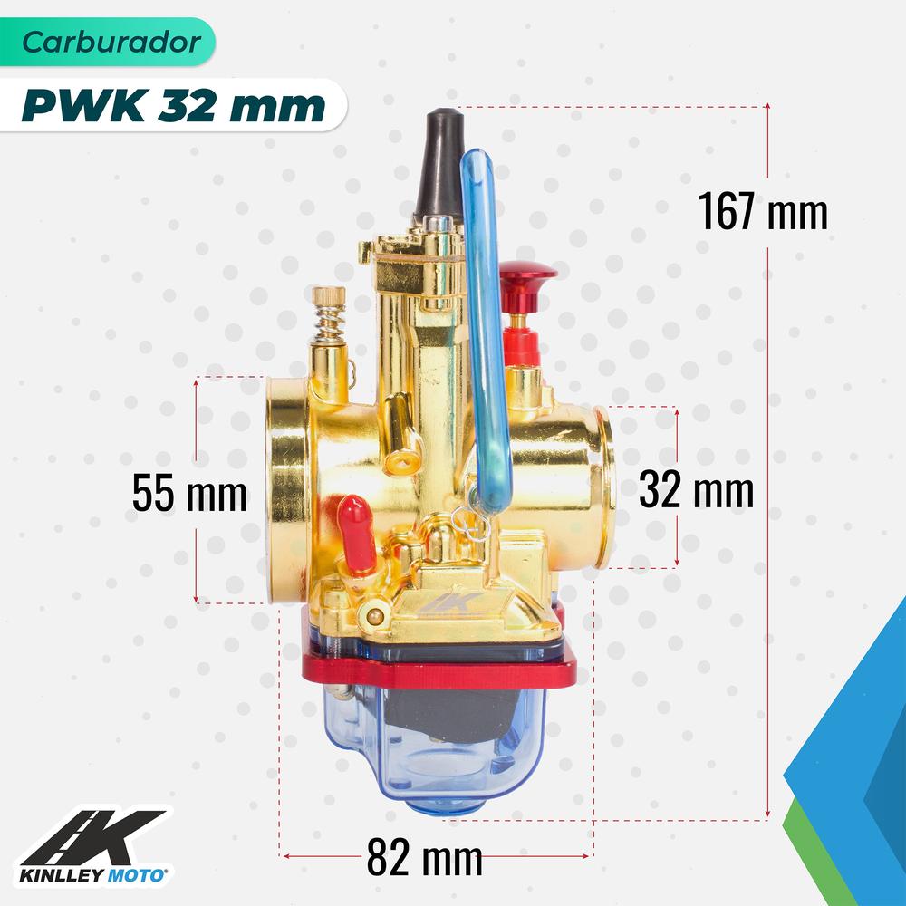 Foto 3 pulgar | Carburador Racing Pwk 32mm Moto Universal 200-250cc Kinlley
