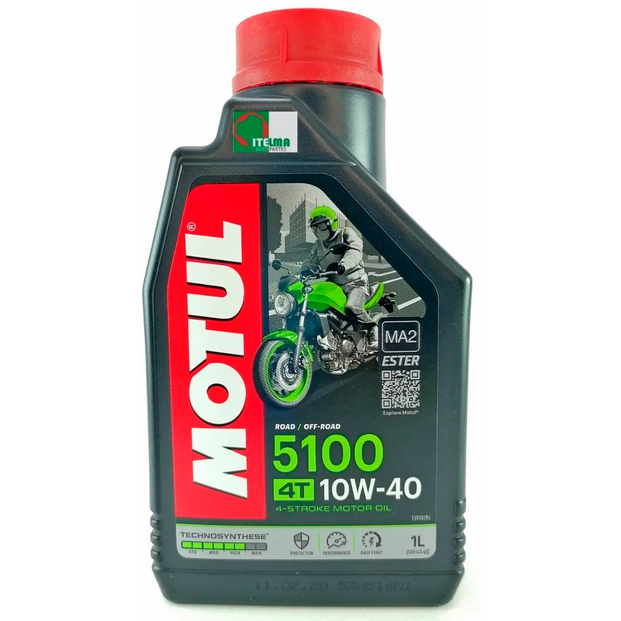 Foto 2 pulgar | Aceite para Moto Motul 5100 4t-1l 10w40 Semi-sintético