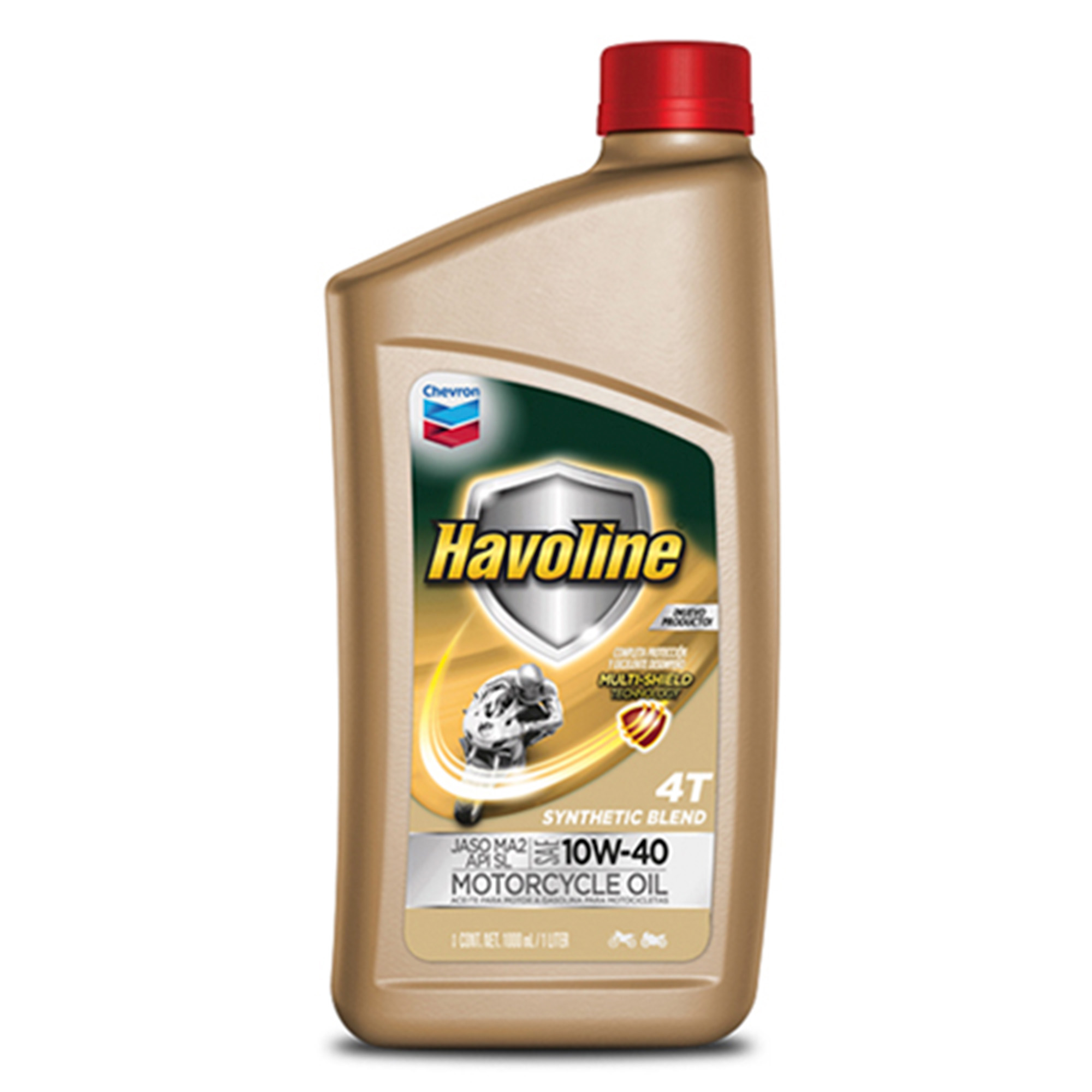 Foto 2 pulgar | Aceite para Moto Havoline 4t-1l 10w40 Semi - Sintético