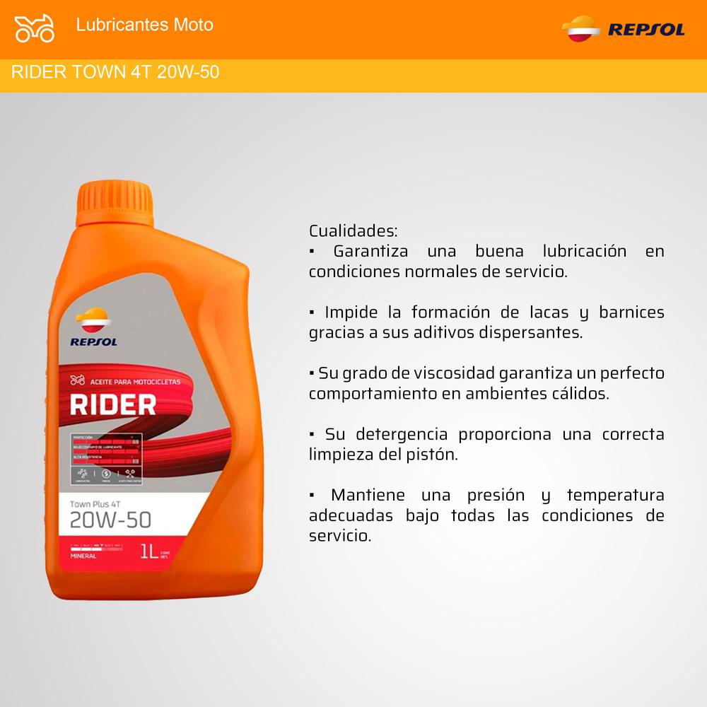 Foto 4 pulgar | Caja De Aceite Mineral Para Moto Repsol 12pz 4t 20w50 Town Color Naranja