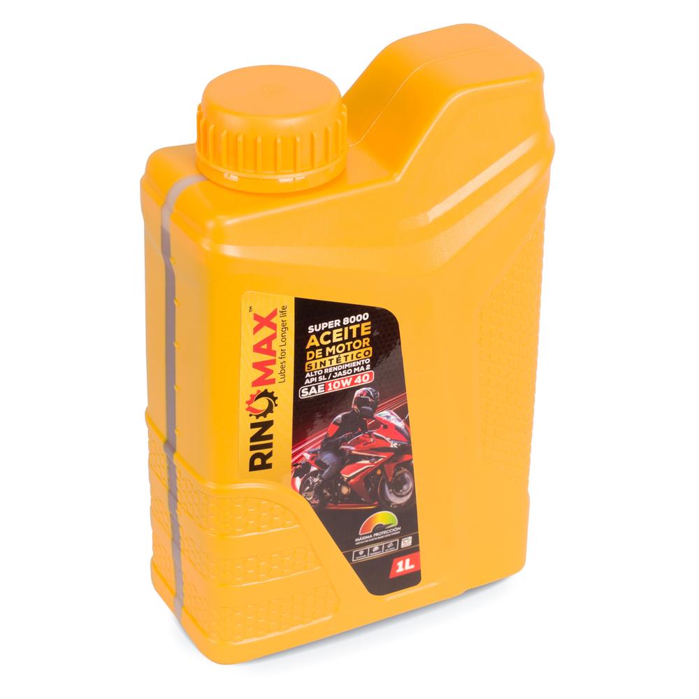 Aceite Sintético para Moto Rinomax 8000 10w40 4T 1L Api