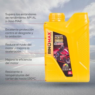 Foto 3 | Aceite Semisintético para Moto Rinomax 5000 20w50 4T 1L Api SL
