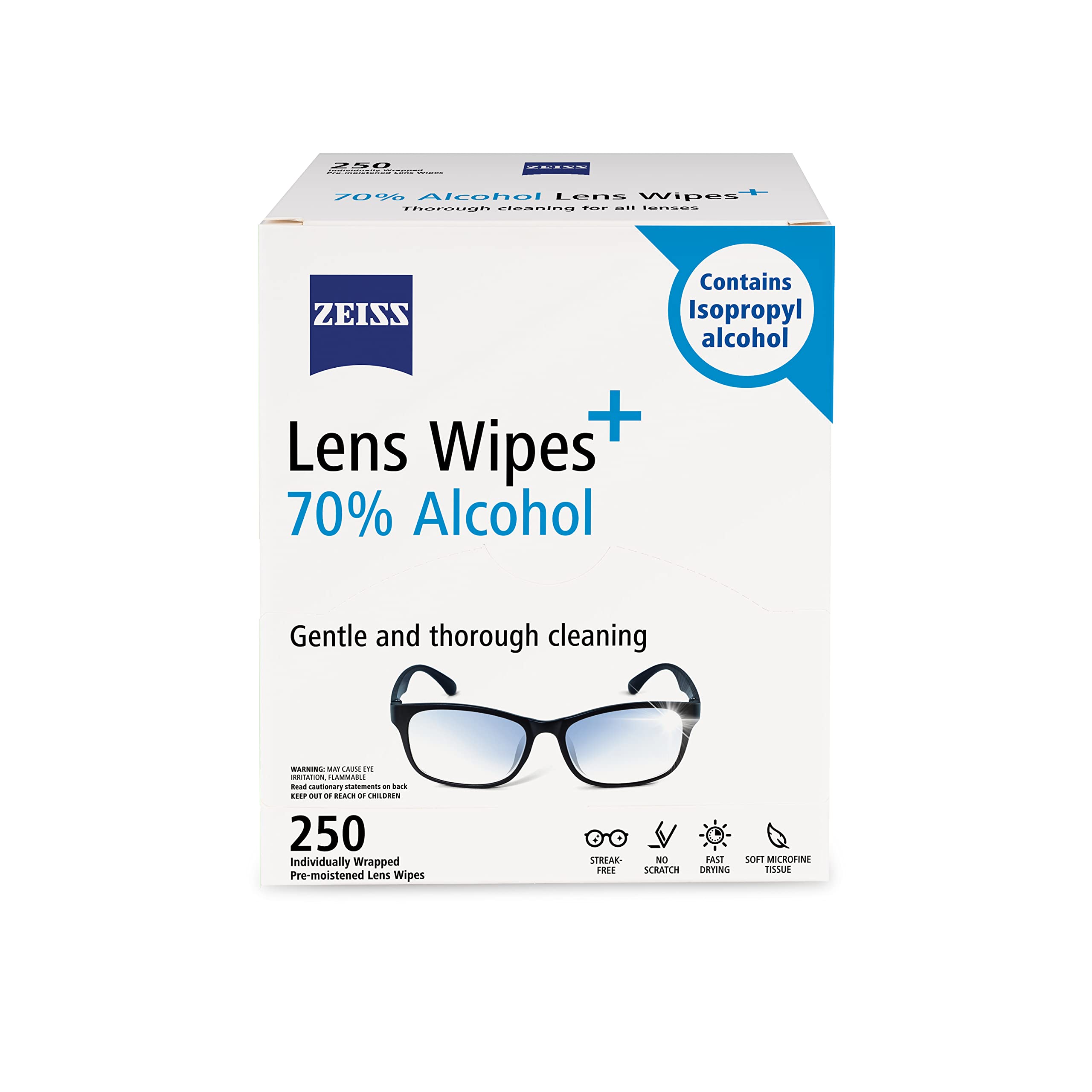 Foto 2 pulgar | Toallitas Limpiadoras Zeiss Prehumedecidas 250 Unidades - Venta Internacional