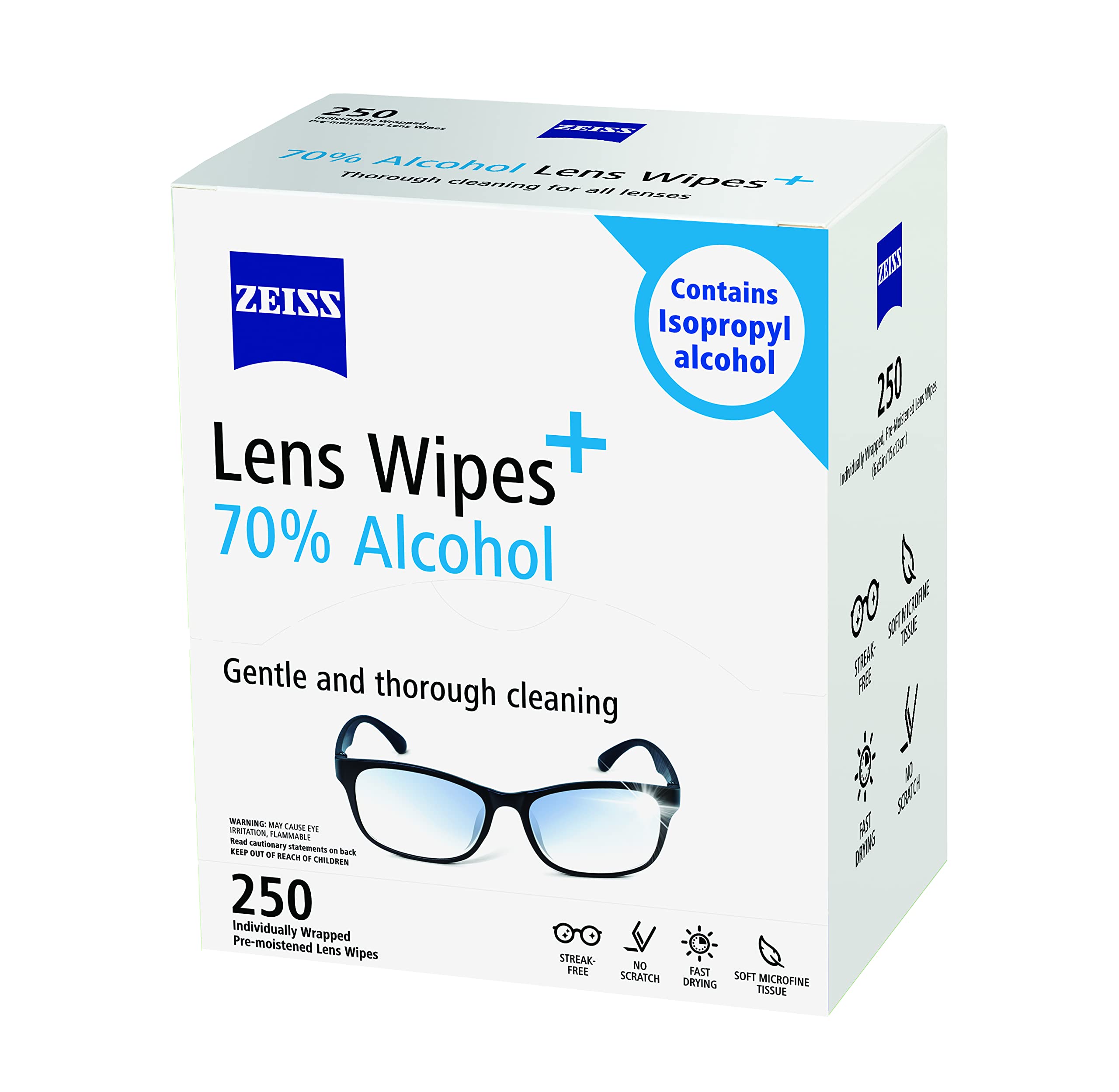 Foto 4 pulgar | Toallitas Limpiadoras Zeiss Prehumedecidas 250 Unidades - Venta Internacional