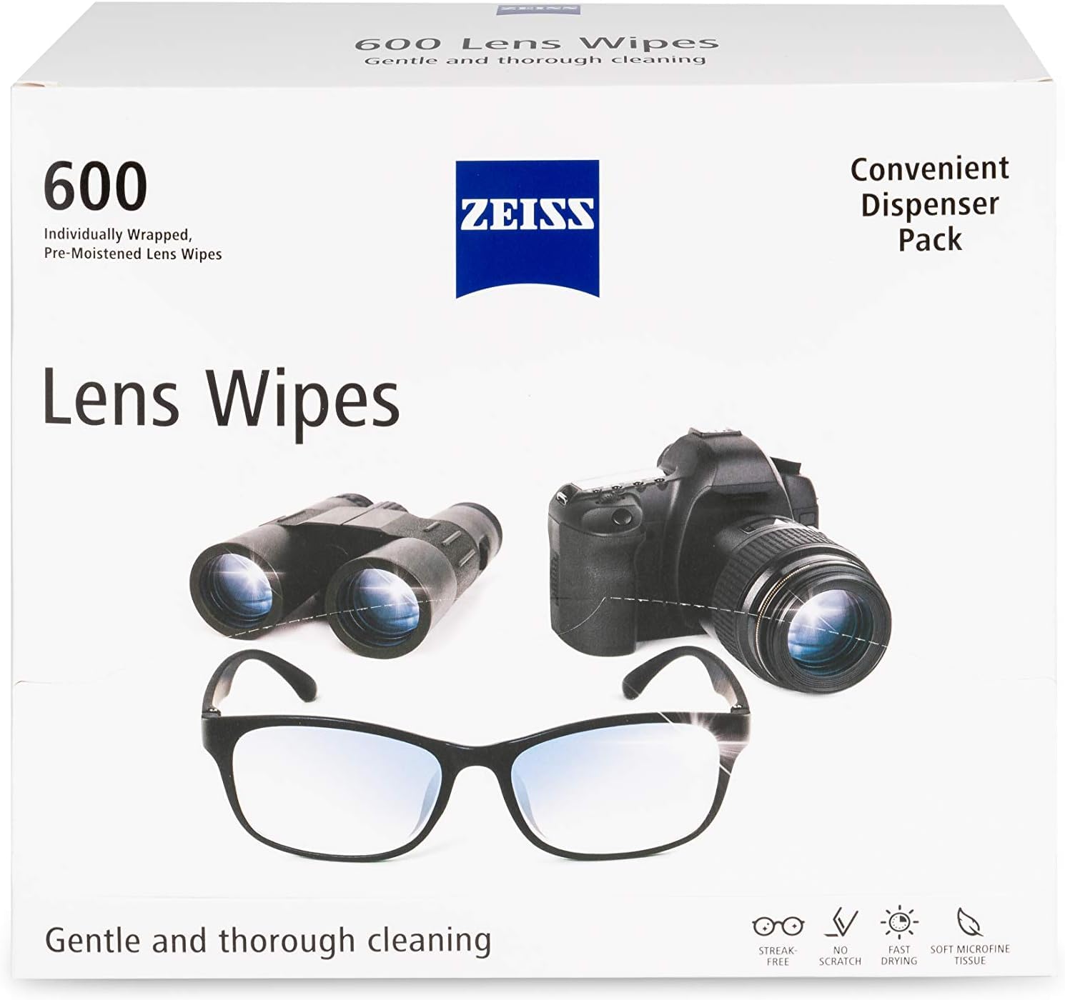 Foto 2 pulgar | Toallitas Limpiadoras De Lentes Zeiss Prehumedecidas  600 Unidades - Venta Internacional.