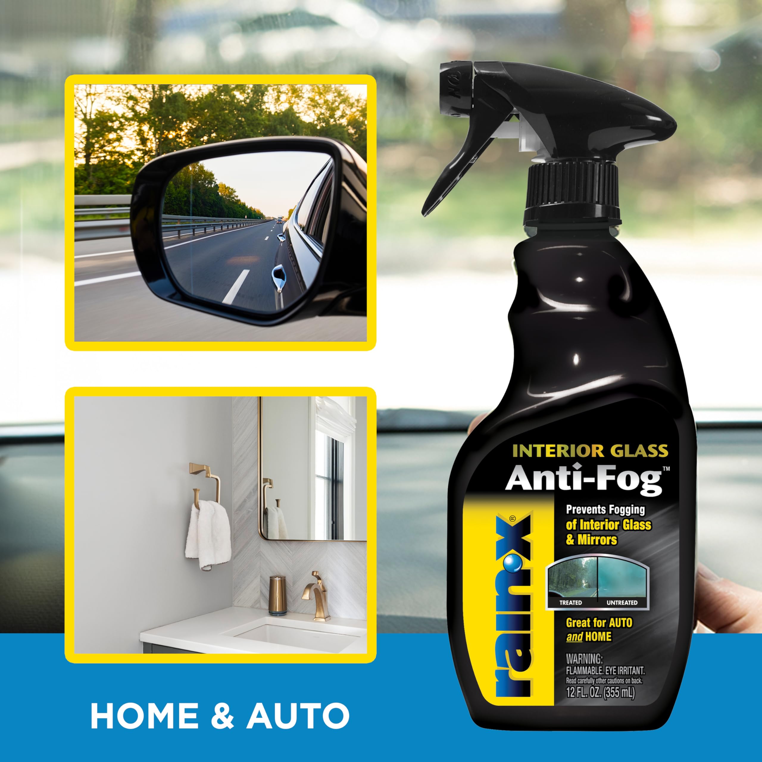 Foto 6 | Vidrio Antivaho Para Interiores Rain-x 630543, 355 Ml (paquete De 2) - Venta Internacional.