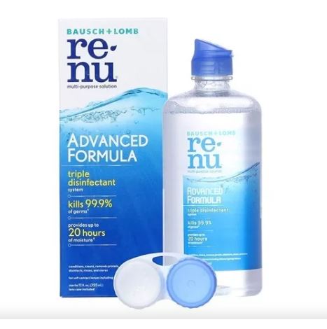 Renu  355ml Líquida Lentes De Contacto Solución + Estuche