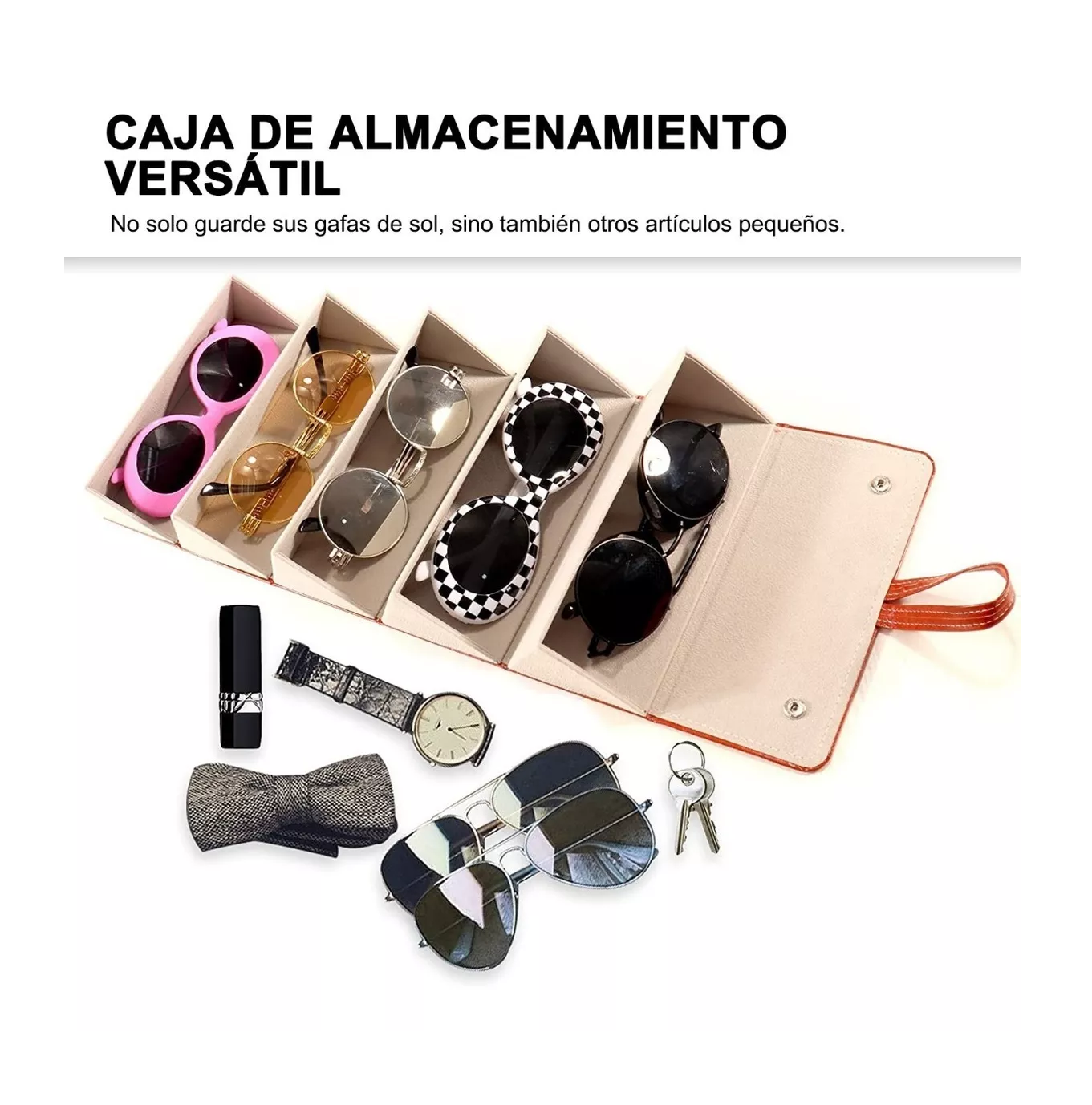 Foto 5 | Estuche De Regalo para Lentes De Sol Y Alhajas Marrón