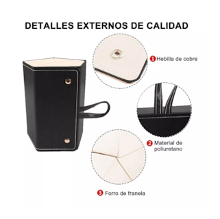 Foto 3 | Estuche De Regalo para Lentes De Sol Y Alhajas Negro