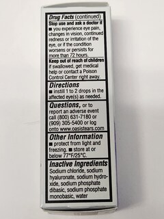 Foto 4 | Gotas Lubricantes Para Ojos Oasis Tears Pf Plus De 10 Ml (paquete De 2) - Venta Internacional.