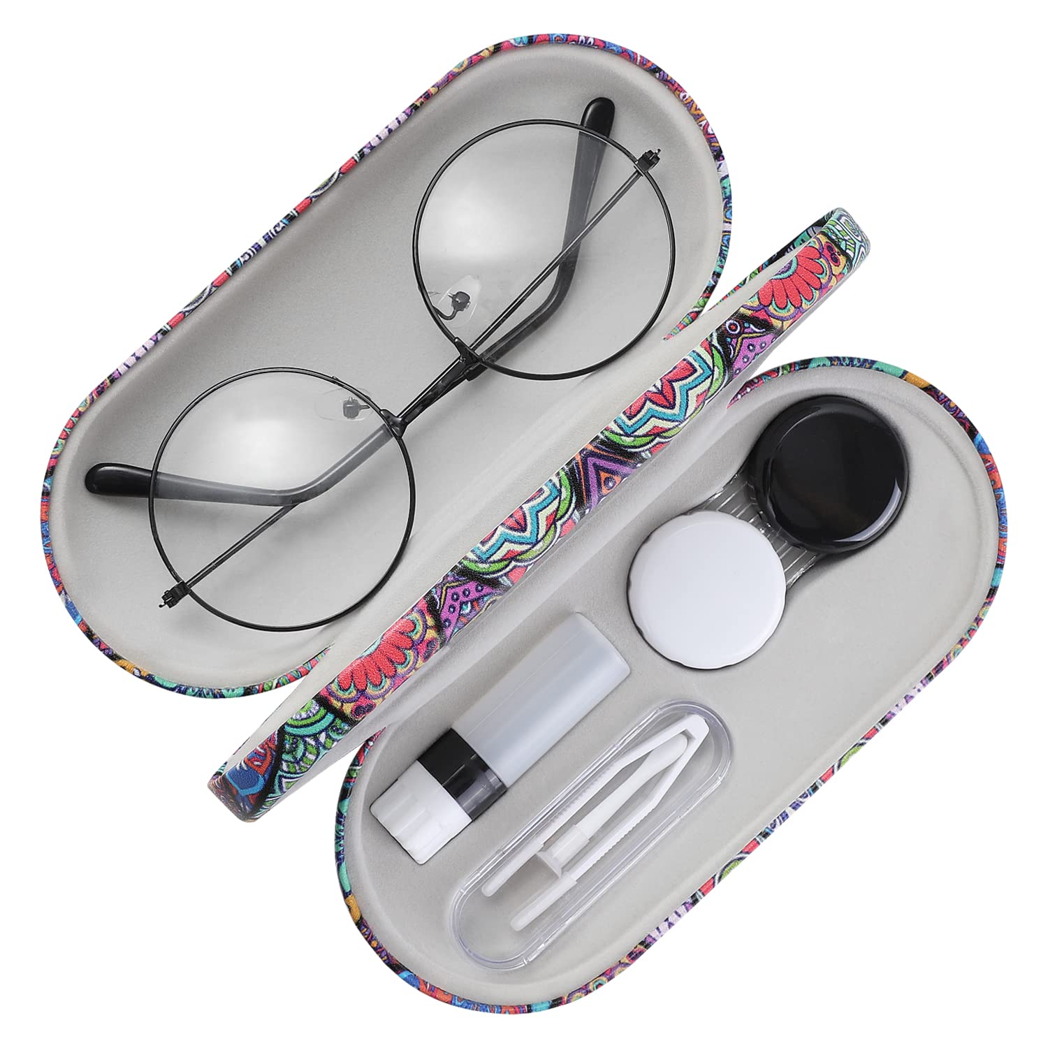 Foto 2 pulgar | Funda Para Gafas Moko De Doble Cara Con Funda Para Lentes De Contacto Y Acceso. - Venta Internacional.