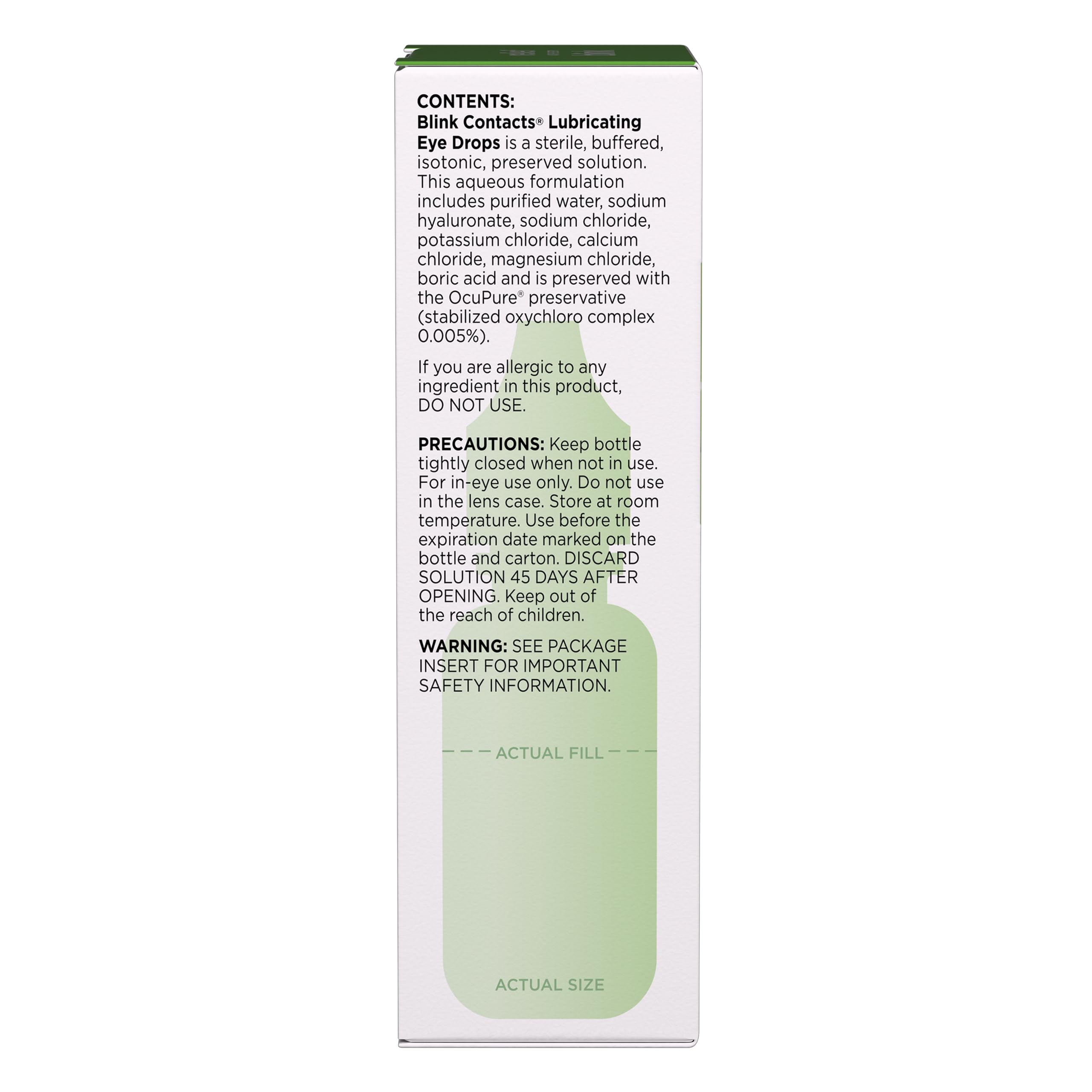 Foto 4 pulgar | Gotas Lubricantes Para Ojos Blink Contacts, 10 Ml (paquete De 3) - Venta Internacional.