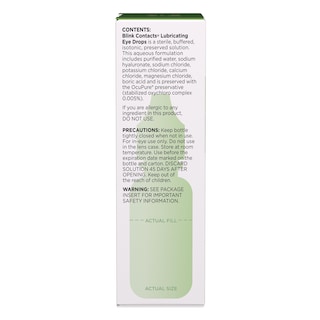Foto 3 | Gotas Lubricantes Para Ojos Blink Contacts, 10 Ml (paquete De 3) - Venta Internacional.