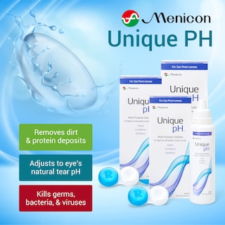 Foto 2 | Solución para Lentes de Contacto Menicon Unique Ph 118 Ml Paquete de 3 con Estuche - Venta Internacional