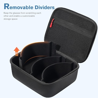 Foto 2 | Funda Rígida Para Múltiples Gafas De Esquí Procase Large, Color Negro - Venta Internacional.