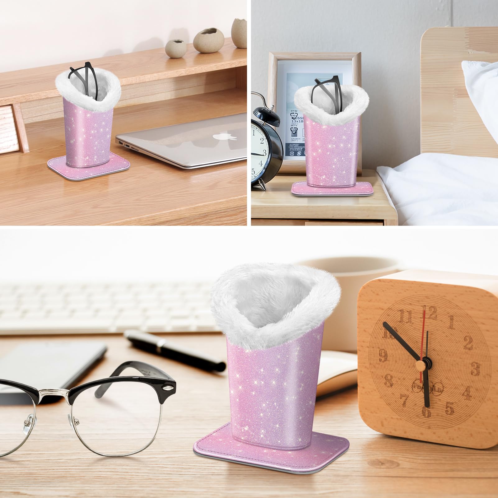 Foto 6 pulgar | Soporte Para Anteojos Fintie, Organizador Antiarañazos Con Forro De Felpa - Venta Internacional.