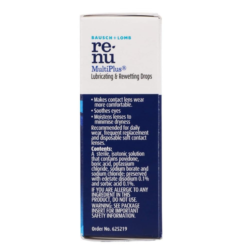 Foto 2 pulgar | Gotas Para Lentes De Contacto Para Ojos Bausch & Lomb Renu Multiplus 8 Ml X4 - Venta Internacional.