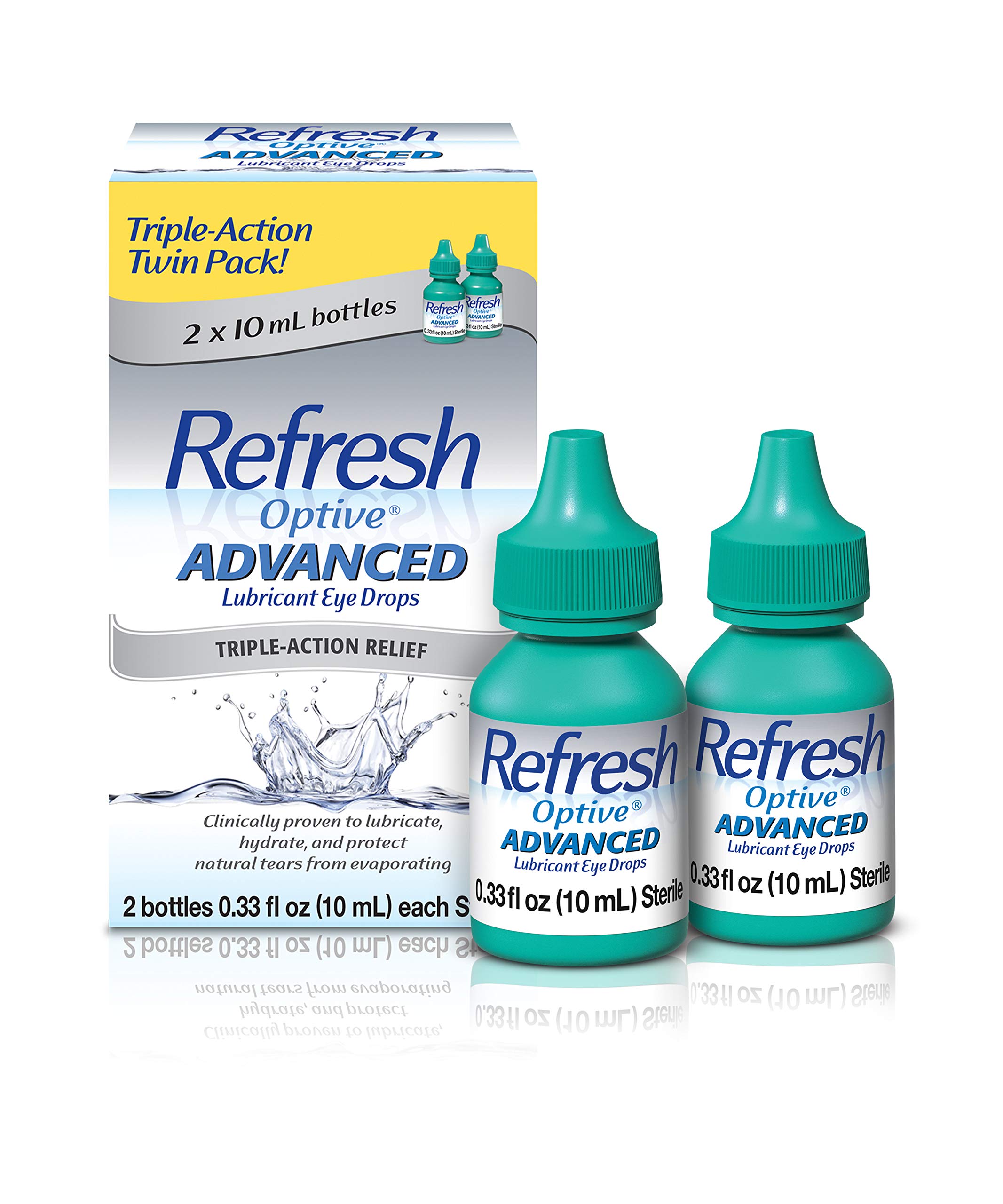 Foto 2 pulgar | Gotas Para Ojos Refresh Optive Advanced De 10 Ml (paquete Doble) - Venta Internacional.