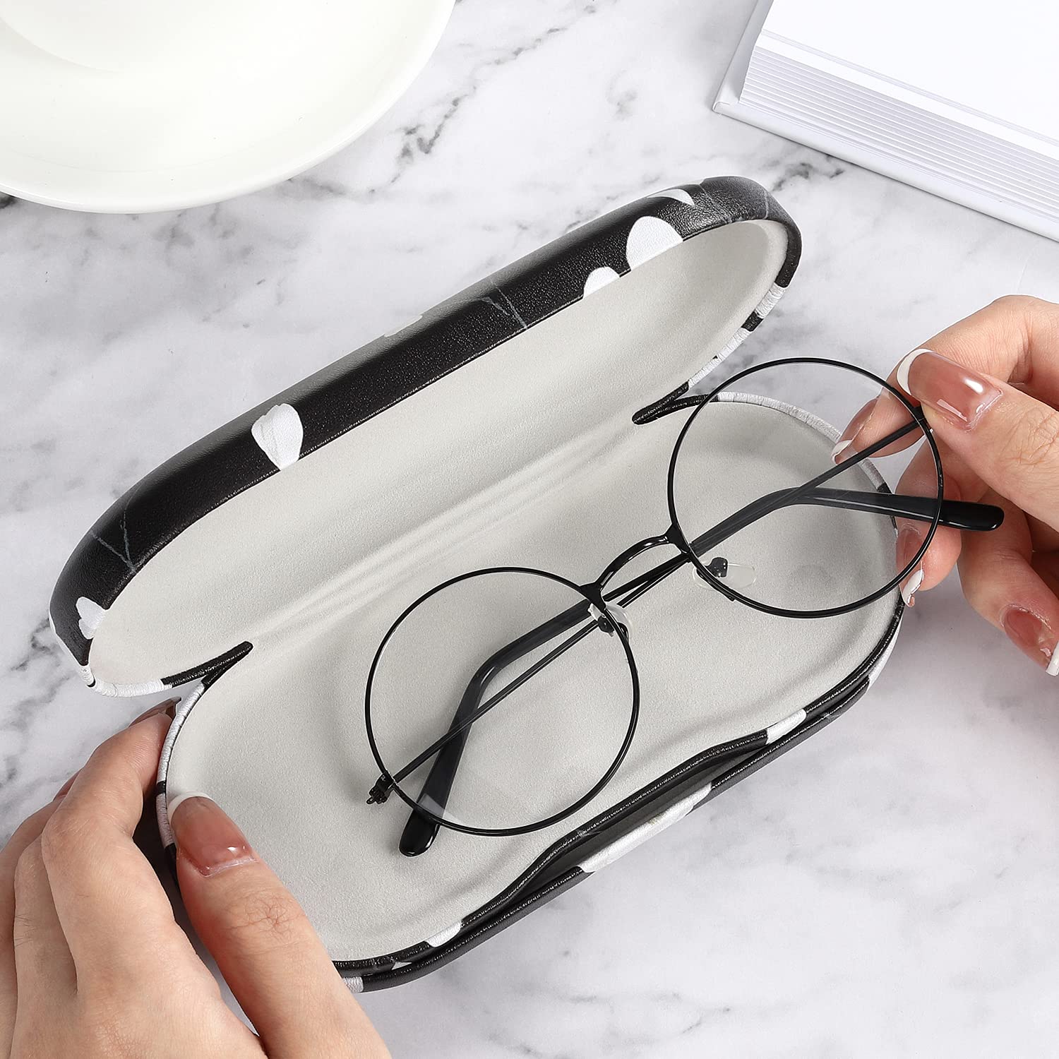 Foto 6 pulgar | Funda Para Gafas Y Lentes De Contacto Moko  Piel De Doble Cara - Venta Internacional.