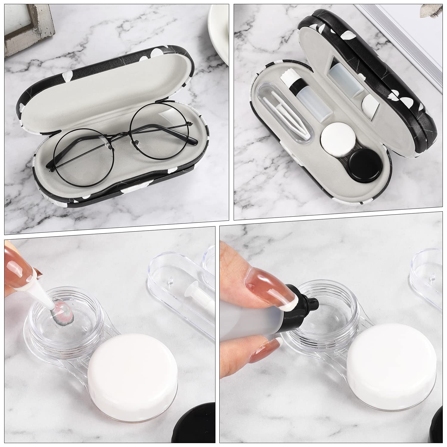 Foto 8 pulgar | Funda Para Gafas Y Lentes De Contacto Moko  Piel De Doble Cara - Venta Internacional.