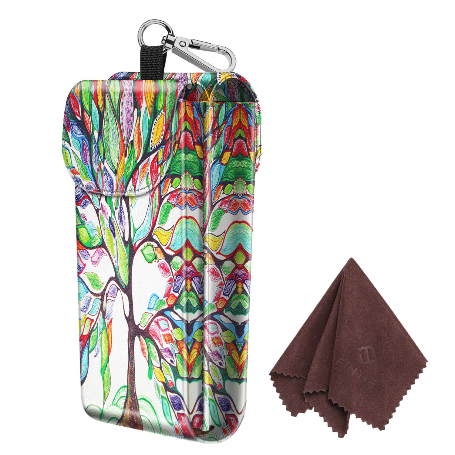 Foto 2 pulgar | Funda Doble para Gafas Fintie Multicolor Portable de Piel Vegana - Venta Internacional