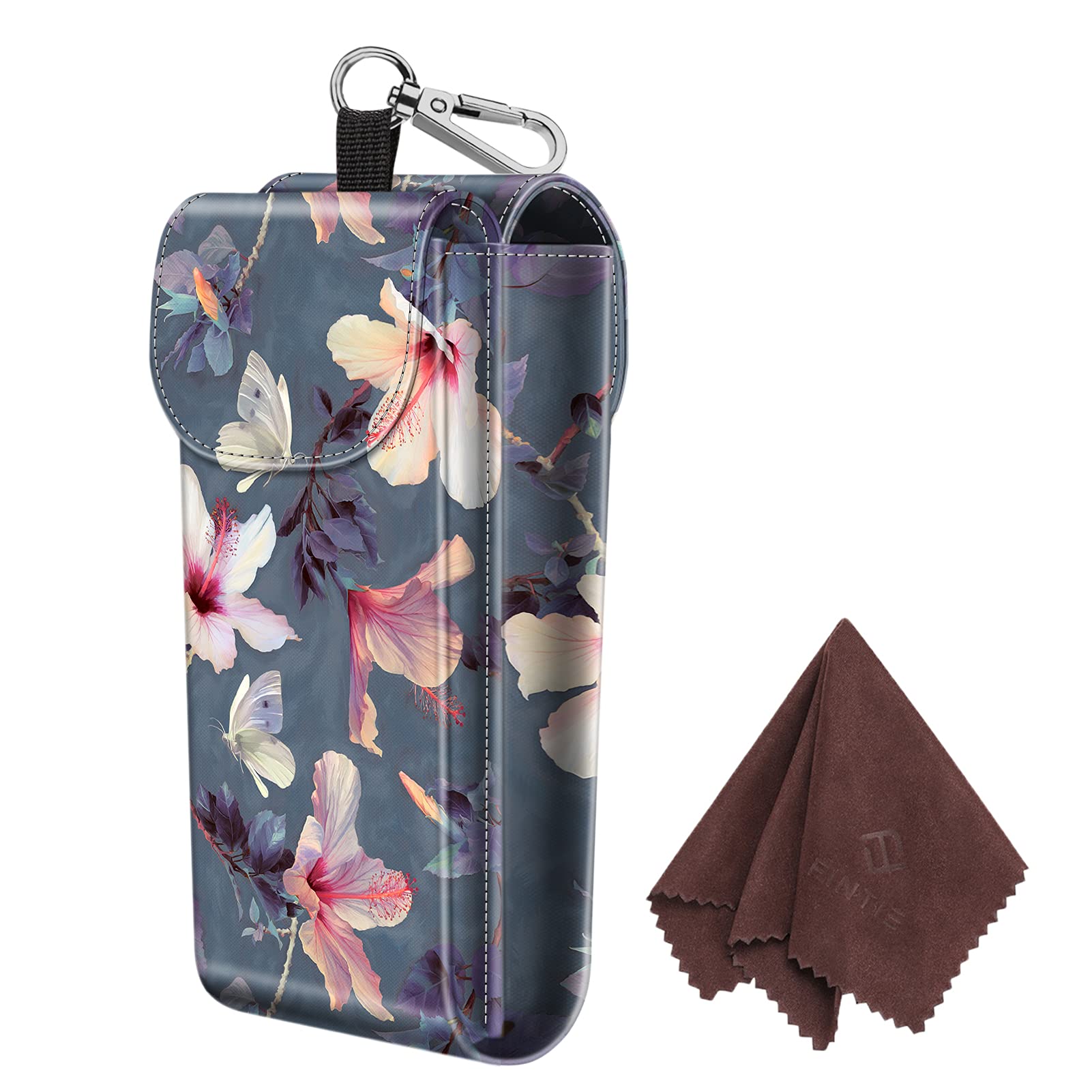 Foto 2 pulgar | Funda Doble para Gafas Fintie con Mosquetón Piel Vegana - Venta Internacional