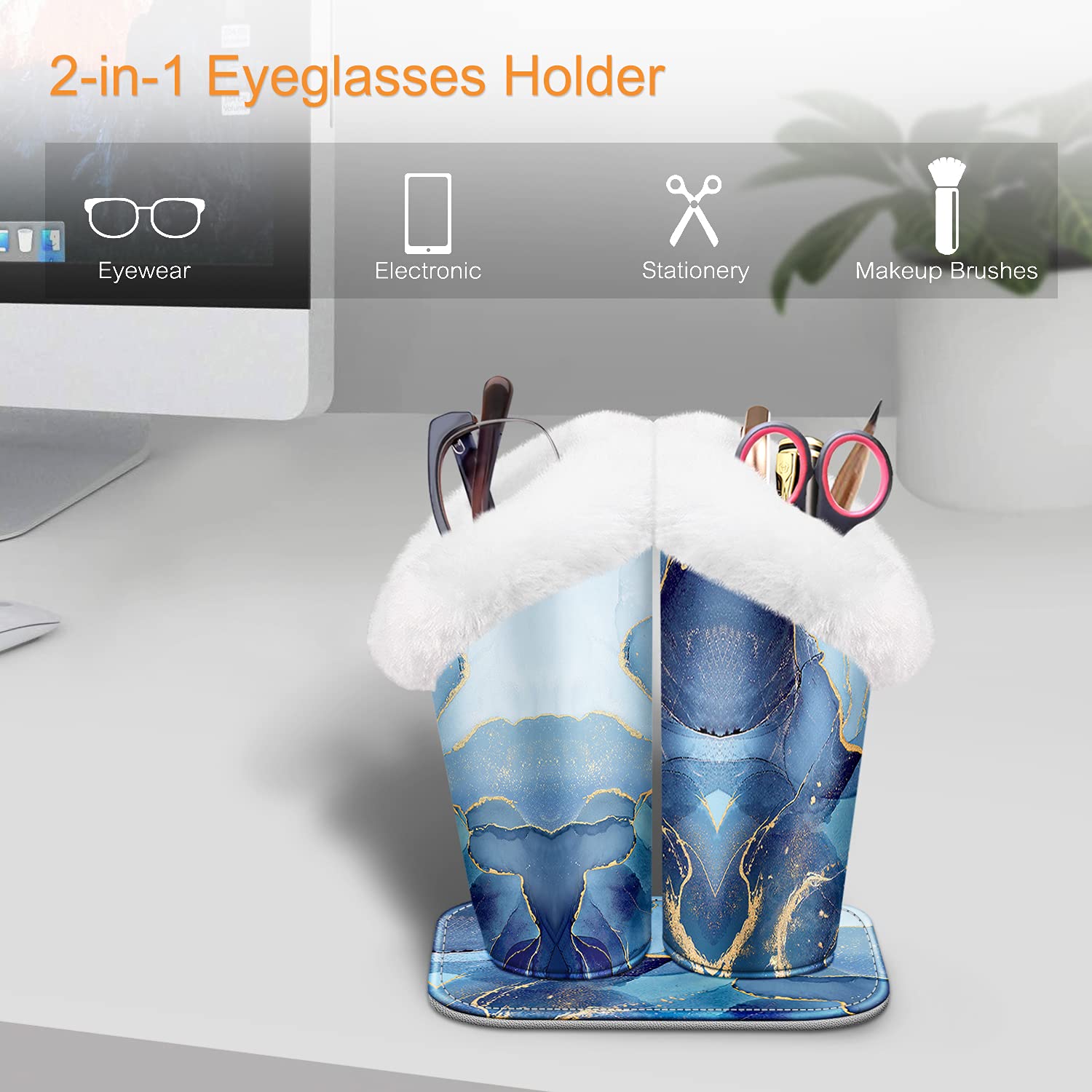 Foto 7 pulgar | Soporte para Anteojos Fintie con Doble Base Magnética con Forro de Felpa - Venta Internacional
