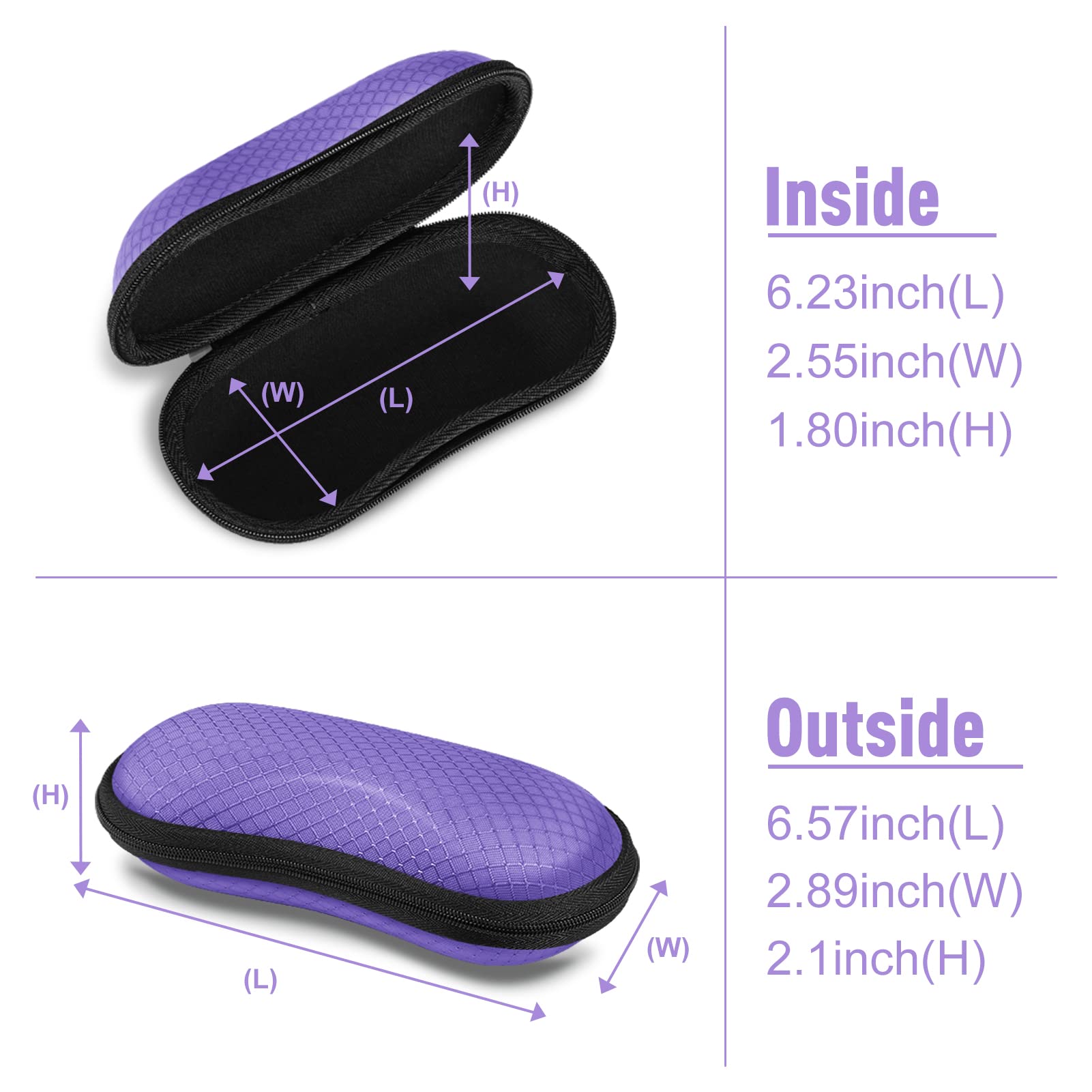 Foto 4 pulgar | Funda Rígida para Gafas de Sol Fintie Morada - Venta Internacional