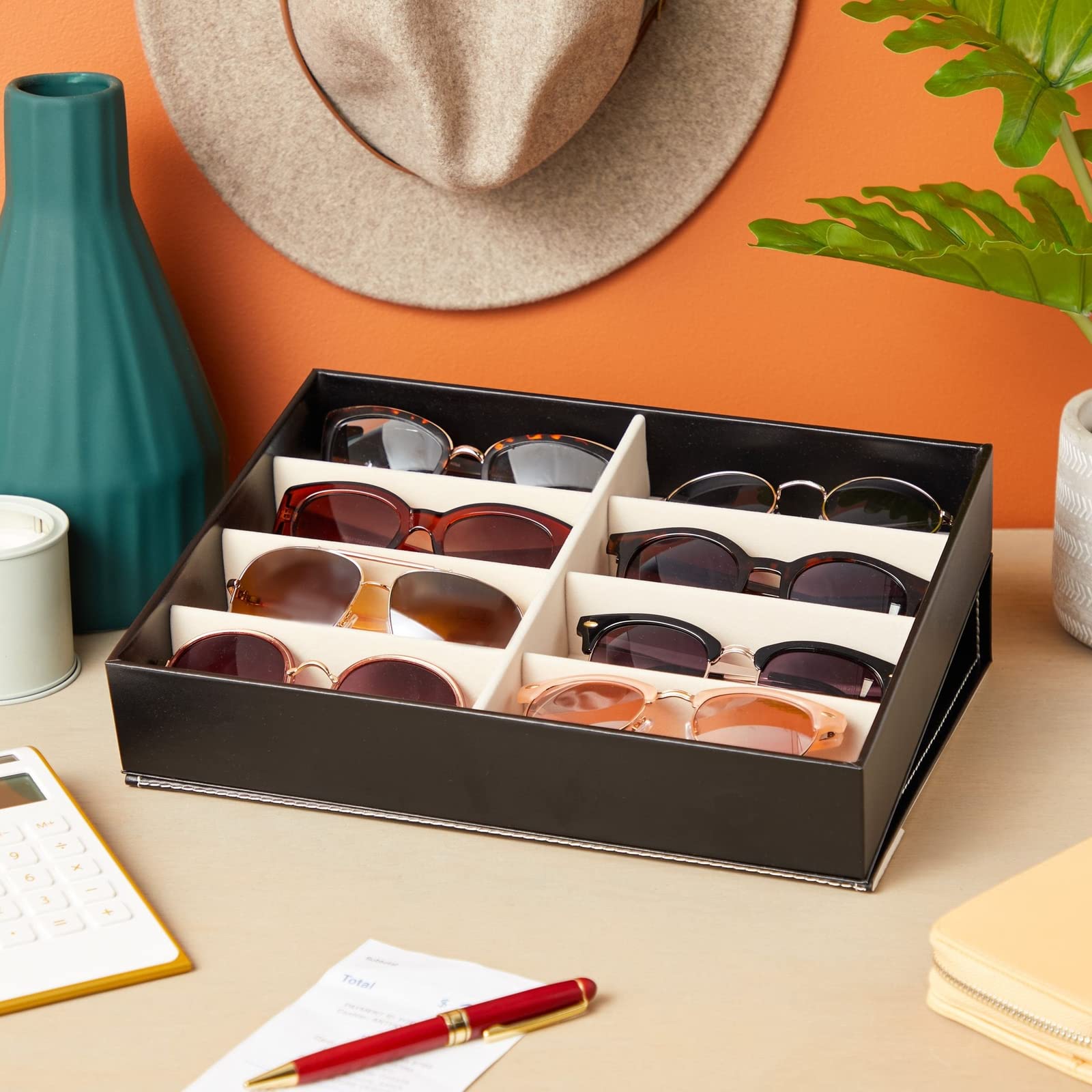 Foto 3 pulgar | Organizador de Gafas de Sol Juvale con 8 Espacios - Venta Internacional