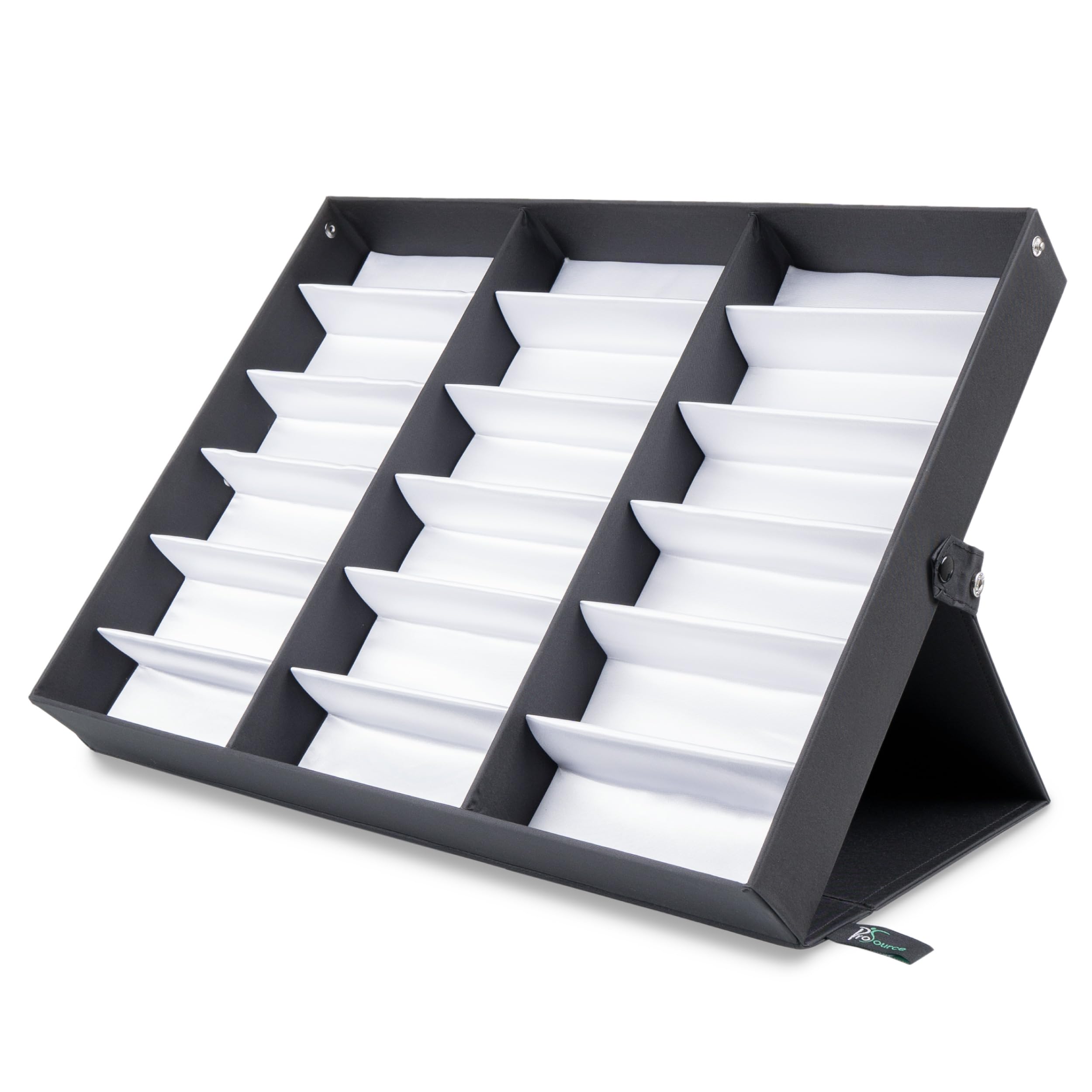 Foto 2 pulgar | Caja Organizadora Para Gafas De Sol Prosource Con 18 Ranuras Y Cierre A Presión - Venta Internacional.