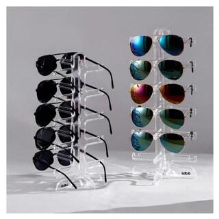 Foto 5 | Soporte Para Gafas De Sol De Exhibición Organizador 2pzs Lab.g, Transparente