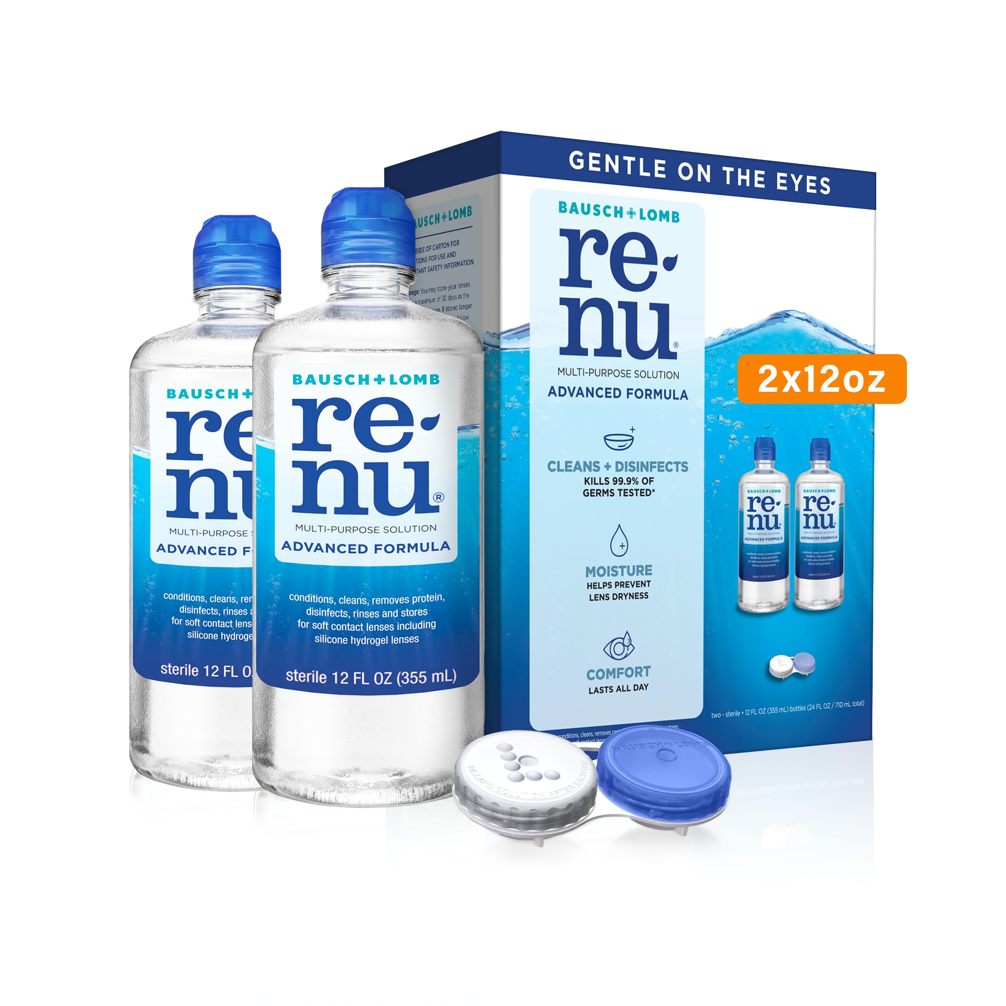 Solución para Lentes de Contacto Renu Advanced Formula 2 de 355 ml C/U - Venta Internacional