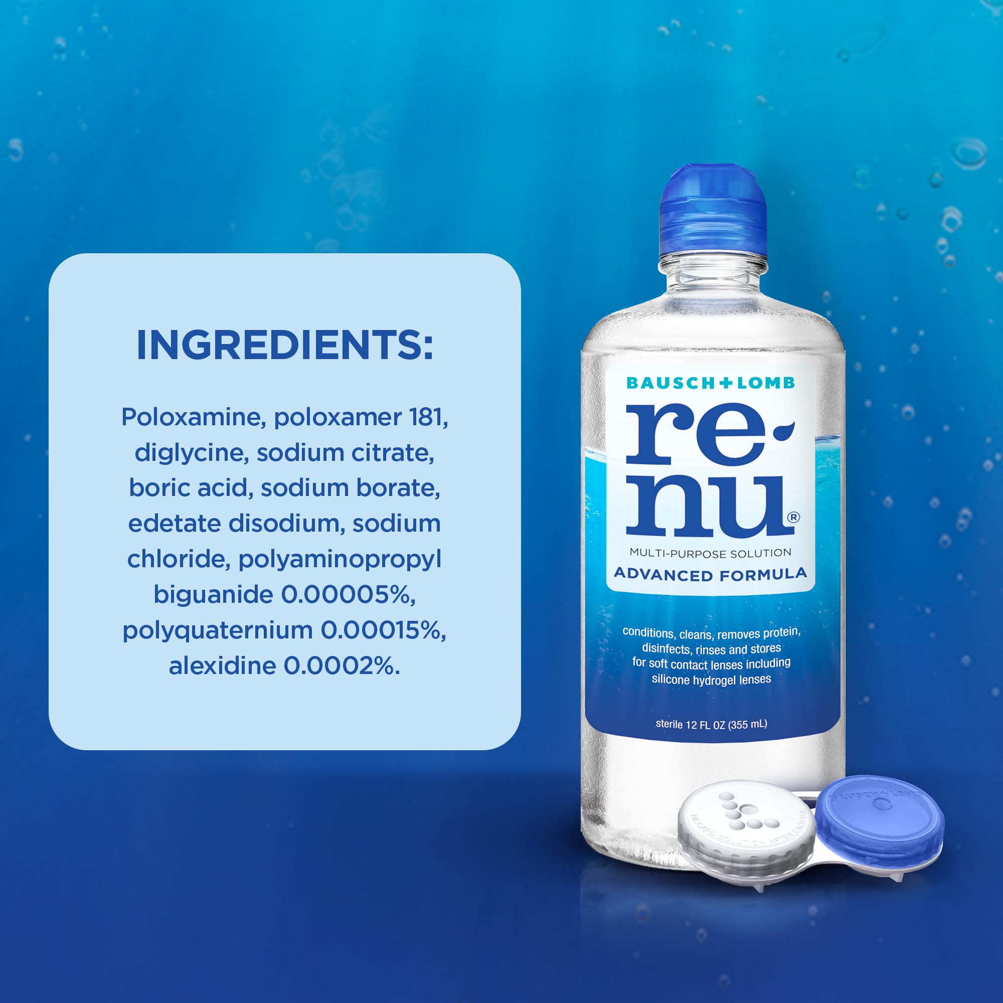 Foto 6 pulgar | Solución para Lentes de Contacto Renu Advanced Formula 2 de 355 ml C/U - Venta Internacional