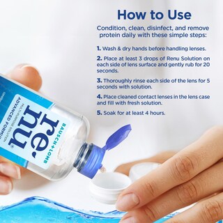 Foto 6 | Solución para Lentes de Contacto Renu Advanced Formula 2 de 355 ml C/U - Venta Internacional