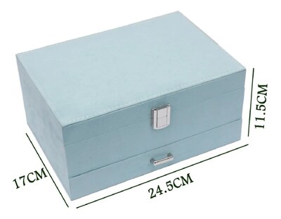 Foto 2 | Estuche para Joyería Multifuncional de Gran Capacidad color Azul