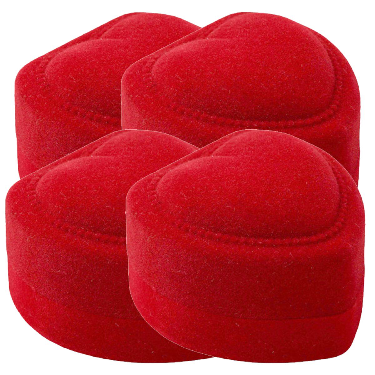 Alhajero en Forma de Corazón SmileFun MXVHT-004 color Rojo 4 Piezas