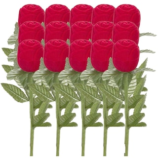 Foto 1 | Alhajero en Forma de Rosa SmileFun MXRSE-007 color Rojo 15 Piezas