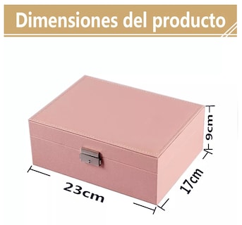 Foto 2 | Caja de Almacenamiento de Gran Capacidad Rosa para Joyas