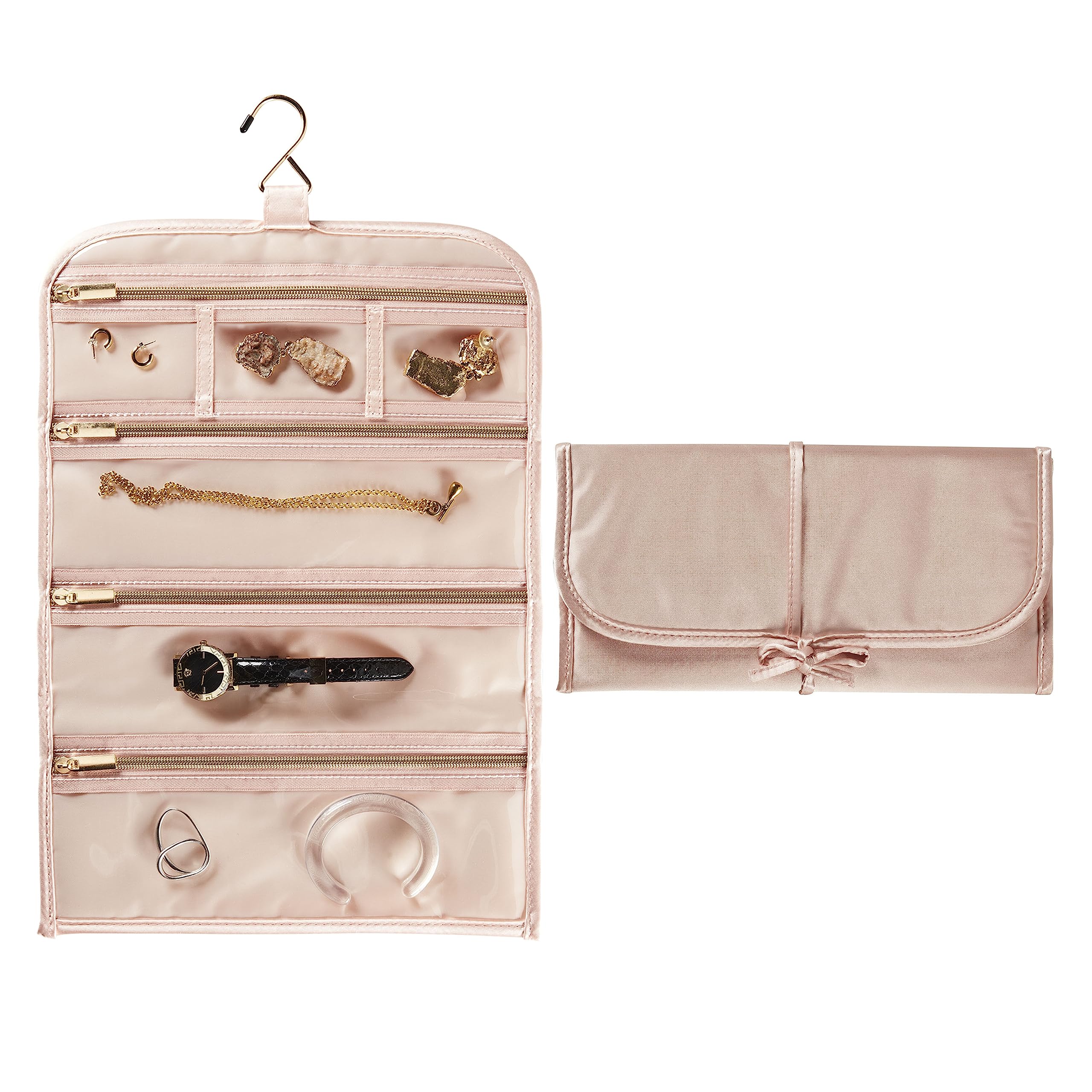 Organizador De Joyas De Viaje Conair Travel Smart Blush Pink - Venta Internacional.