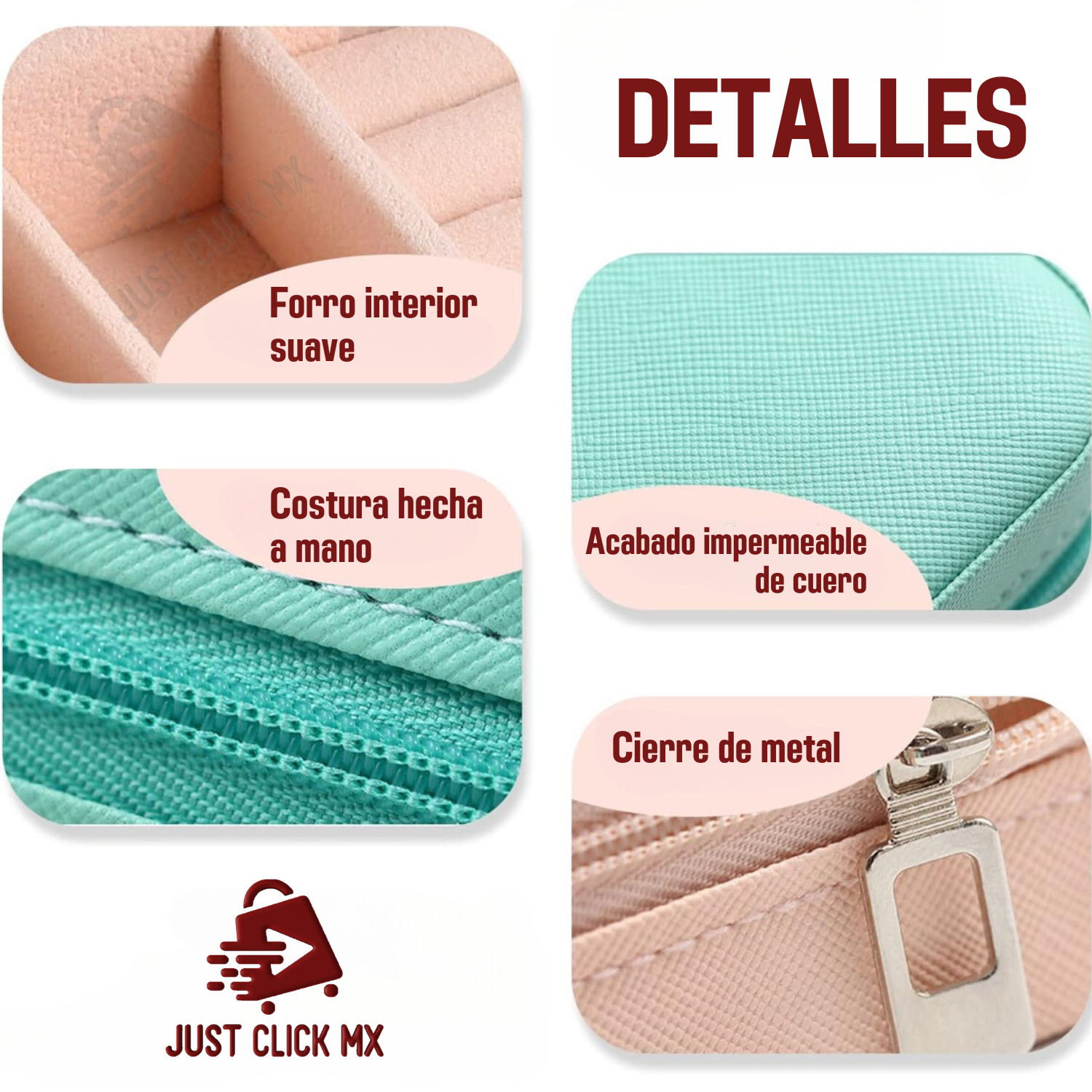 Foto 4 | Alhajero Portátil JustClick MX Azul