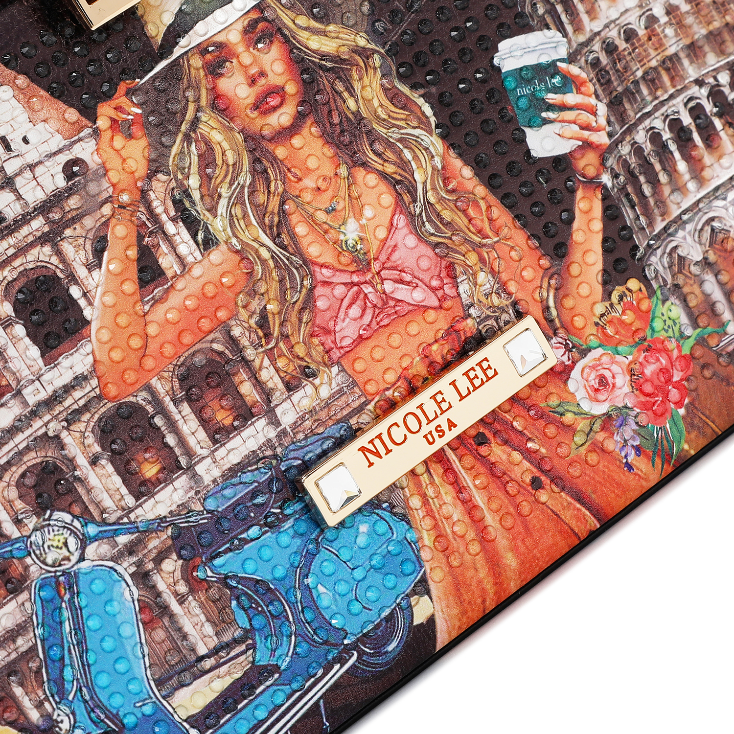 Foto 5 pulgar | Joyero Organizador  Nicole Lee Print Martha Travels