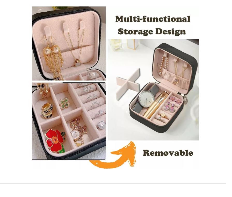 Foto 3 pulgar | 4pcs Joyero Alhajero Organizador Mini Negro Xtellar